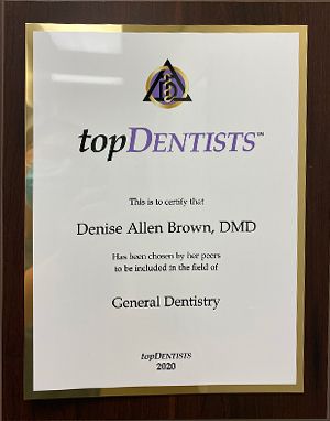 Dr. Denise Allen Brown, DMD makes Atlanta Magazine's 2020 Top Dentists list!